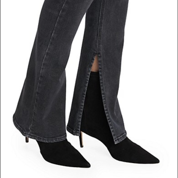 NWT EB Denim High Rise Stretch Split Hem Jeggings Gradeschool Side Zip XSmall - Picture 4 of 14
